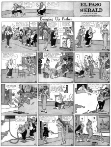 Extrait du comic strip Bringing Up Father, par George McManus (1884–1954). Daté du 31 janvier 1920.