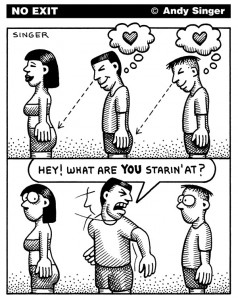 Homophobie: la peur qu'un autre homme vous traite comme vous traitez les femmes....