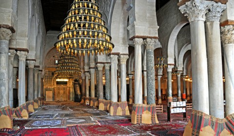 Islam: Salle de prière - Grande Mosquée de Kairouan