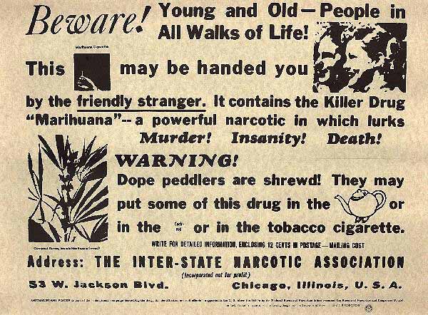 Cannabis, la drogue qui tue, 1935, USA.