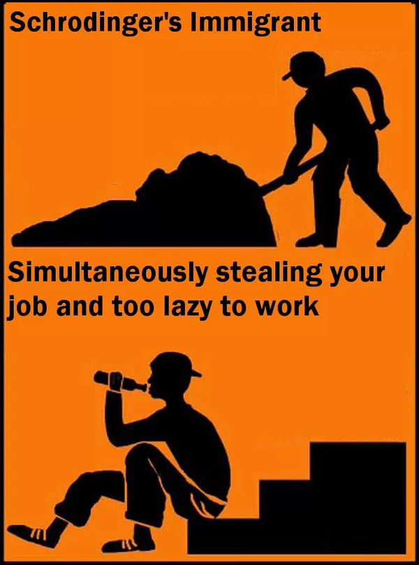 The paradoxe of the Schrödinger Immigrant.