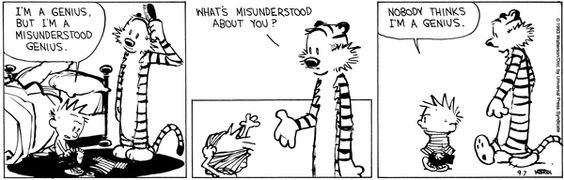 Calvin est un génie méconnu, lui aussi!